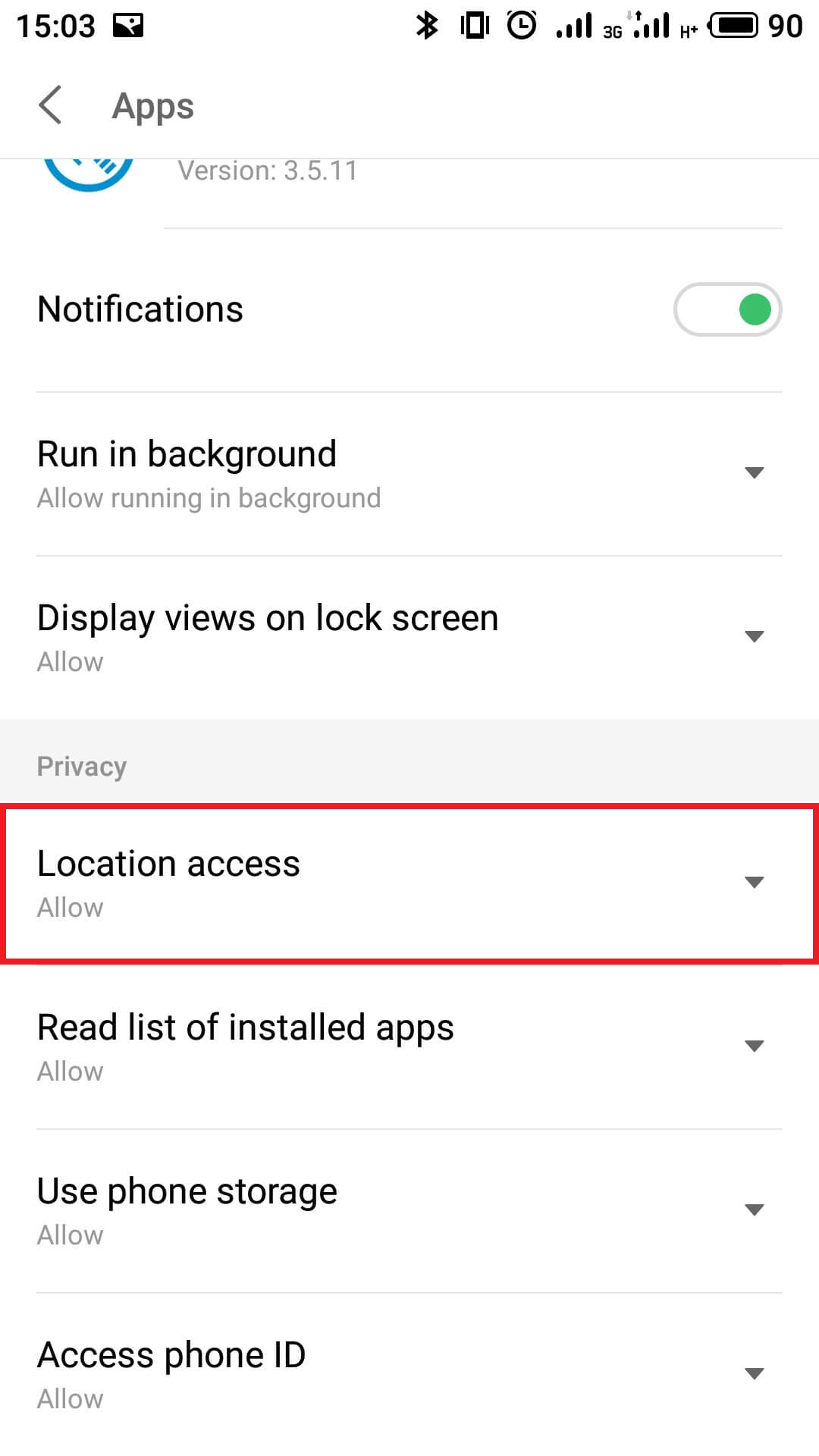 Meizu: Key settings