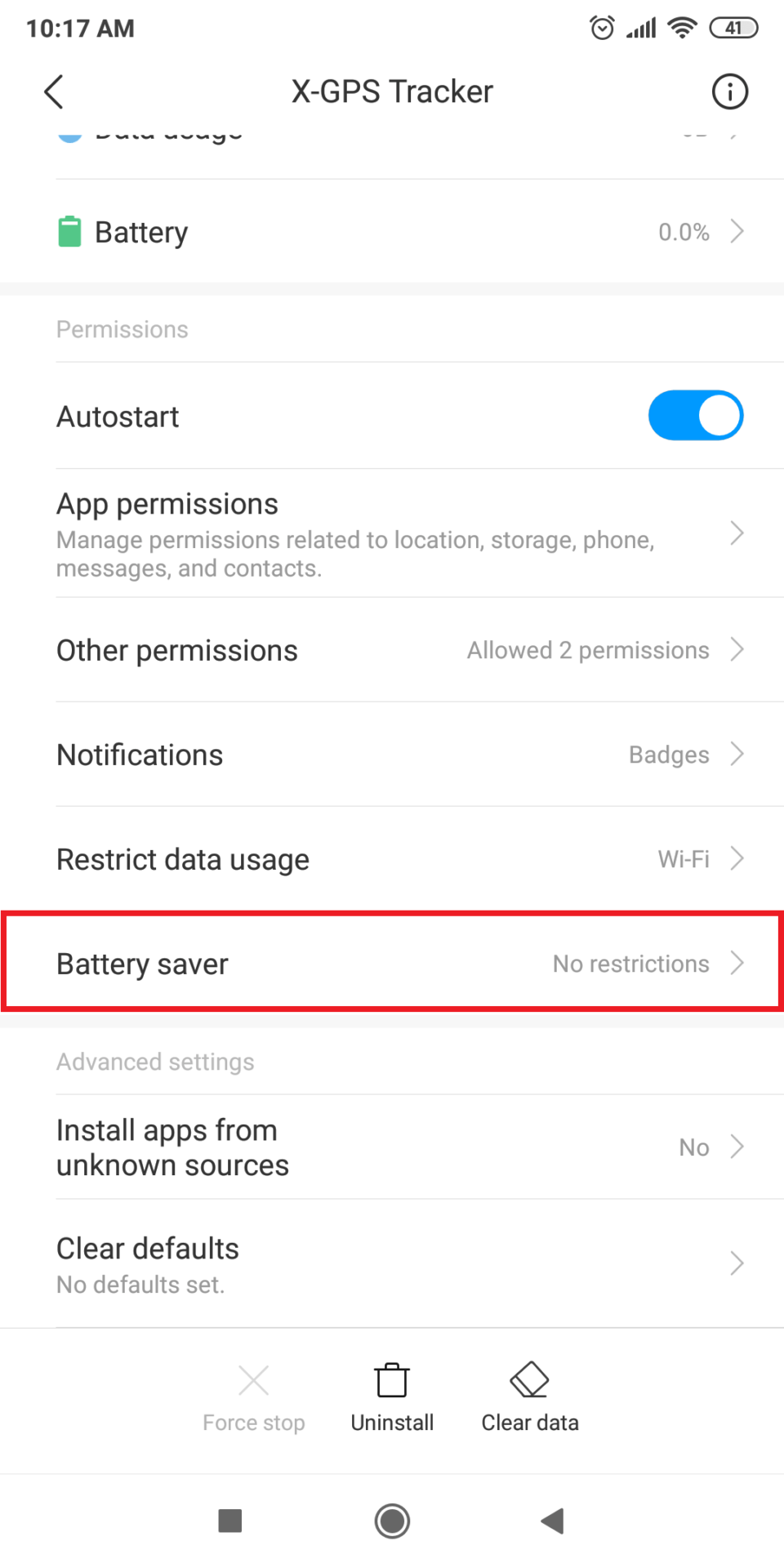 Xiaomi: Key settings
