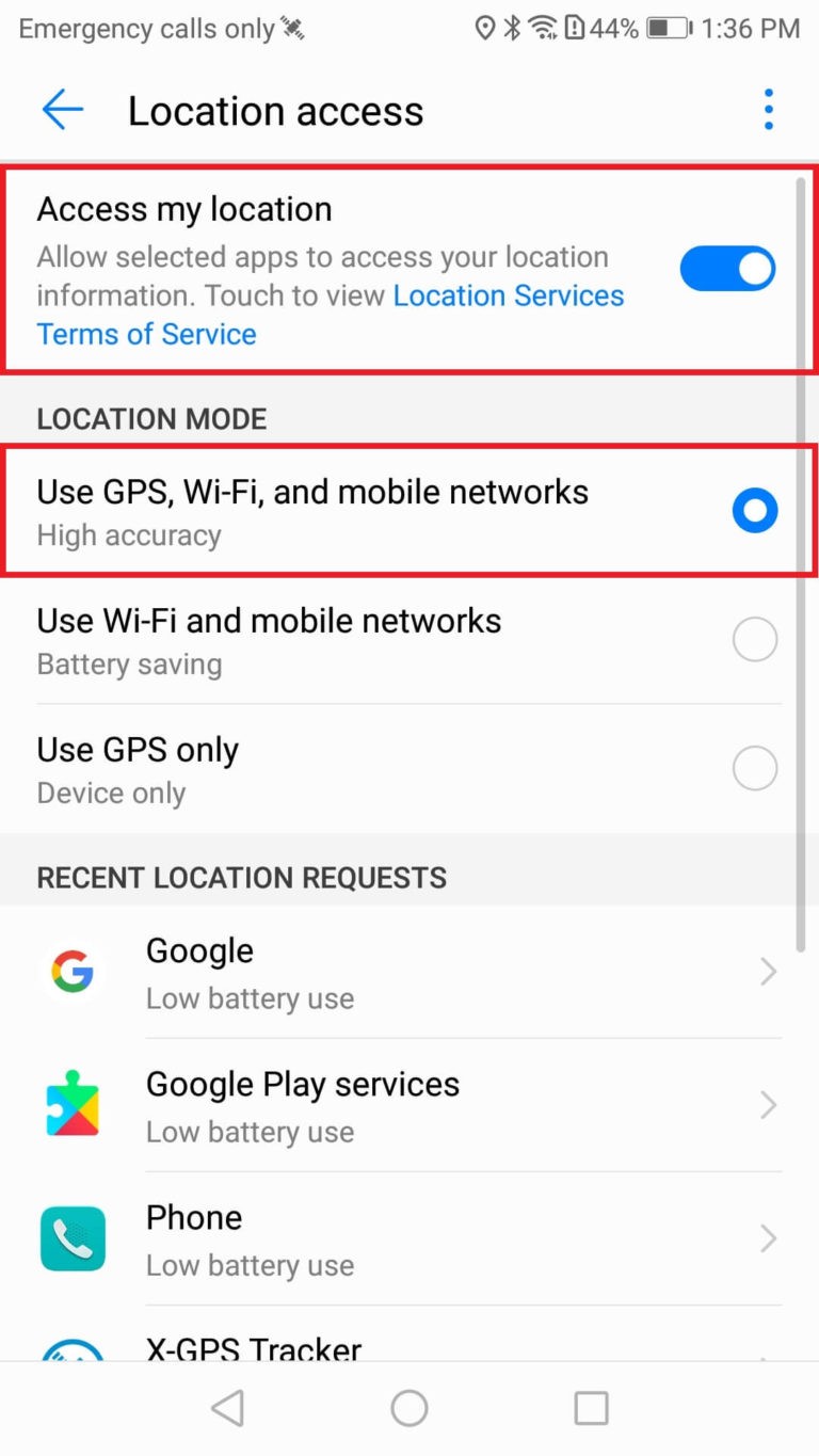 Huawei Usage tips — XGPS
